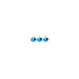 Preciosa Bicone 4mm Capri Blue AB Each