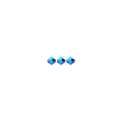 4mm Capri Blue AB Preciosa Bicone Each