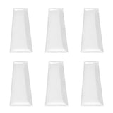 Epoxy Sticker Cabs, Trapezoid 1 1/2" Clear 10/pk