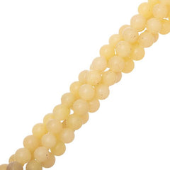 6mm Jade Lemon (Natural) Beads 15-16" Strand