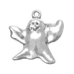 *1" Ghost Metal Charm 5/pk