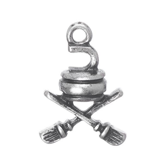 Curling Metal Charm 18x12mm 1/pk