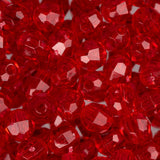 6mm Plastic Facetted Beads 1080/pk - Ruby