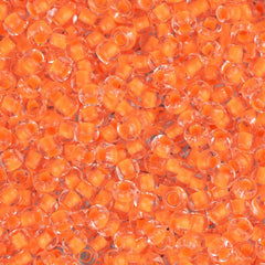 11/0 Czech Seed Beads #01501B C/L Neon Orange 250g