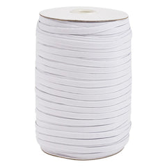 *5mm Flat White Elastic - Price Per Yard