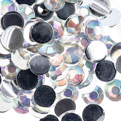 Flat Back Rhinestones Round 6mm Crystal AB 1000/pk