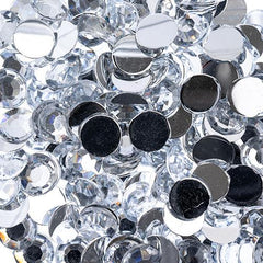 Flat Back Rhinestones Round 8mm Crystal 1000/pk