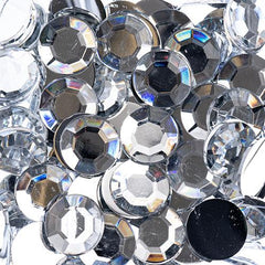 Flat Back Rhinestones Round 12mm Crystal 400/pk