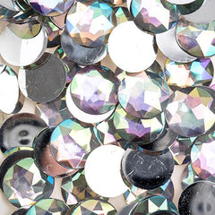 Flat Back Rhinestones Round 20mm Crystal AB 200/pk