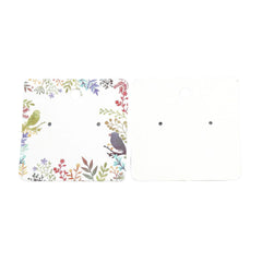 Earring Cards 2" Birds & Flowers 50/pk