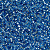 15/0 Miyuki Seed Beads #0019 Silver Lined Sapphire 8.2g