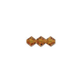 Preciosa Bicone 6mm Topaz Each