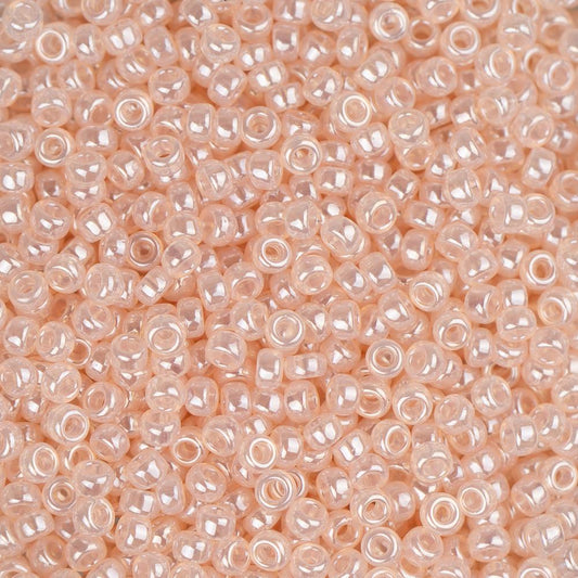15/0 Miyuki Seed Beads #0519 Pearl Pink Ceylon 8.2g