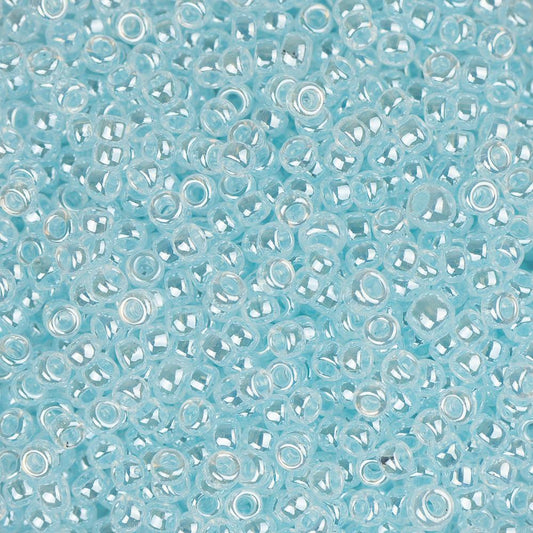 15/0 Miyuki Seed Beads #0522 Light Aqua Ceylon 8.2g