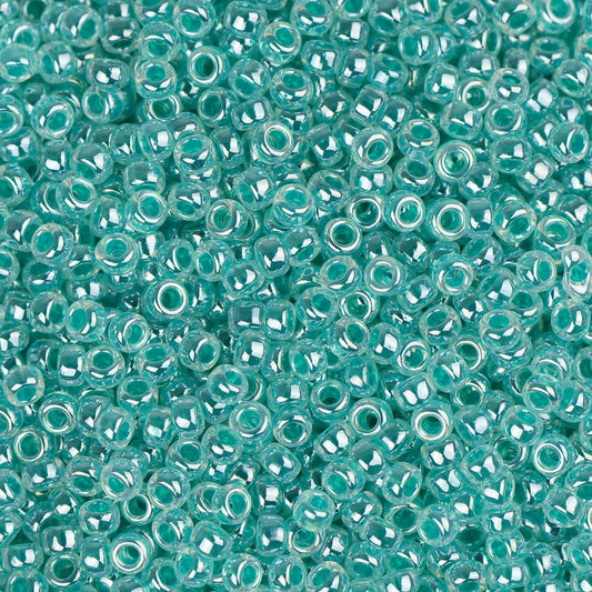 15/0 Miyuki Seed Beads #0536 Aqua Green Ceylon 8.2g