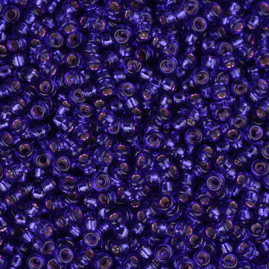 15/0 Miyuki Seed Beads #1427 Silver Lined Violet 8.2g