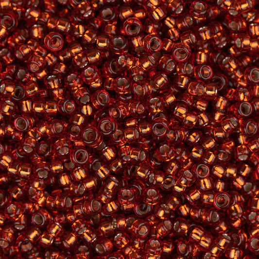 15/0 Miyuki Seed Beads #1434 Silver Lined Copper 8.2g