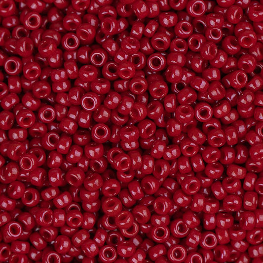 15/0 Miyuki Seed Beads #1464 Opaque Maroon 8.2g