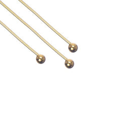 18kt Gold Plated Ball Head Pins 35x0.5mm 24ga 58/pk