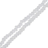 Crystal Lane Rondelle 1.5x2.5mm Opaque White 2x7" Strands