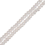 Crystal Lane Rondelle 1.5x2.5mm Opaque Cream AB 2x7" Strands