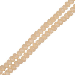 Crystal Lane Rondelle 1.5x2.5mm Opaque Cream 246/Strand