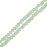 Crystal Lane Rondelle 1.5x2.5mm Opaque Light Green 2x7" Strands