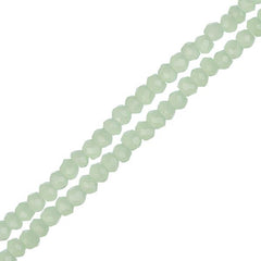 Crystal Lane Rondelle 1.5x2.5mm Opaque Light Green 246/Strand