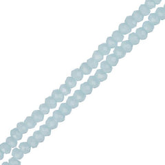 Crystal Lane Rondelle 1.5x2.5mm Opaque Light Blue 246/Strand