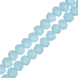 Crystal Lane Rondelle 3x4mm Opaque Light Blue 2x7" Strand