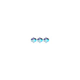Preciosa Bicone 6mm Tanzanite AB Each