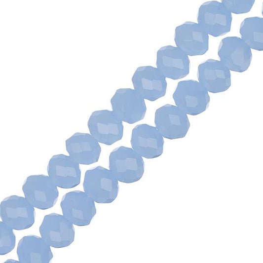 Crystal Lane Rondelle 3x4mm Opaque Light Periwinkle 110/Strand
