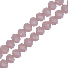 Crystal Lane Rondelle 3x4mm Opaque Light Purple 110/Strand