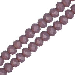 Crystal Lane Rondelle 3x4mm Opaque Dark Purple 110/Strand