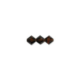Preciosa Bicone 6mm Smoke Topaz Each