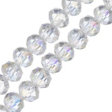 Crystal Lane Rondelle 4x6mm Transparent Crystal AB 2x7" Strand