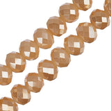 Crystal Lane Rondelle 4x6mm Tr Lt Champagne Luster 2x7" Strand