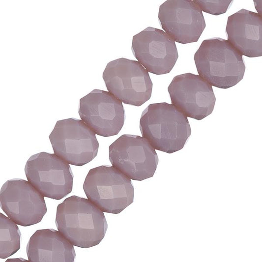 Crystal Lane Rondelle 4x6mm Opaque Light Purple 78/Strand