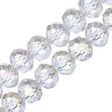 Crystal Lane Rondelle 6x8mm Transparent Crystal AB 2x7" Strand