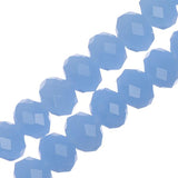 Crystal Lane Rondelle 6x8mm Opaque Light Periwinkle 2x7" Strand
