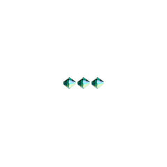 6mm Emerald AB Preciosa Bicone Each