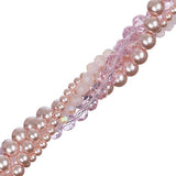 Crystal Lane Twisted Bead Strands Camelia
