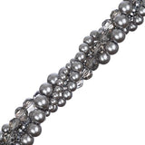 Crystal Lane Twisted Bead Strands Silver Brunia