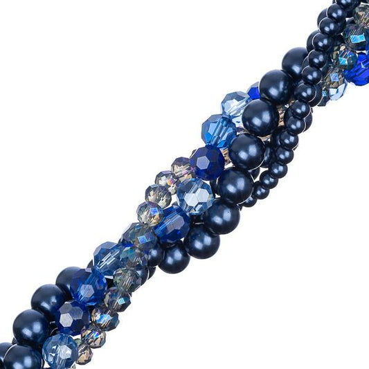 Crystal Lane Twisted Bead Strands Forget-Me-Knot