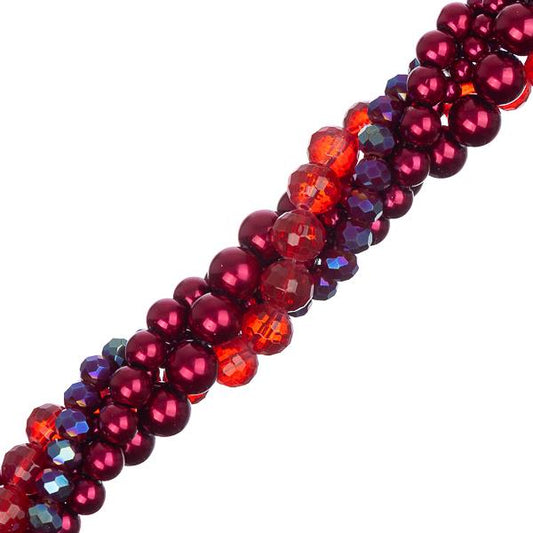 Crystal Lane Twisted Bead Strands Hellebores