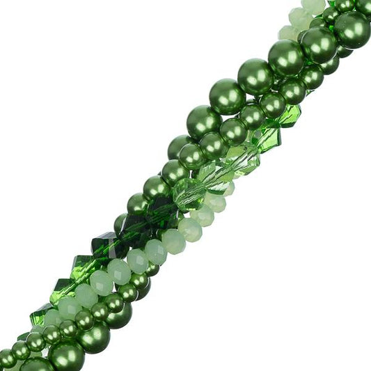 Crystal Lane Twisted Bead Strands Fern