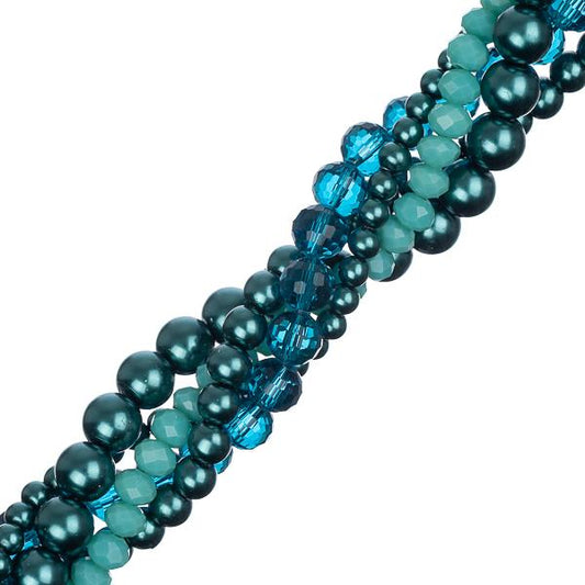 Crystal Lane Twisted Bead Strands Calla Lily Green