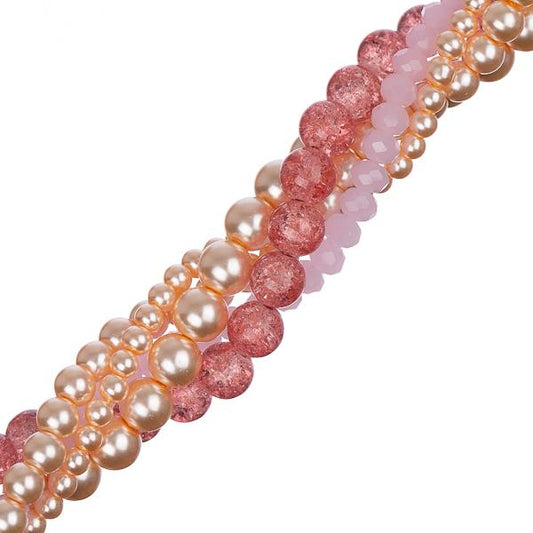 Crystal Lane Twisted Bead Strands Daylily