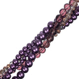 Crystal Lane Twisted Bead Strands Verbena