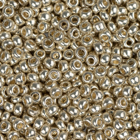 11/0 Czech Seed Beads #1018B Metallic Silver 250g